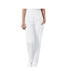 3XL Cherokee Workwear Womens Scrubs Pant Natural Rise Tapered Pull On Cargo 4200